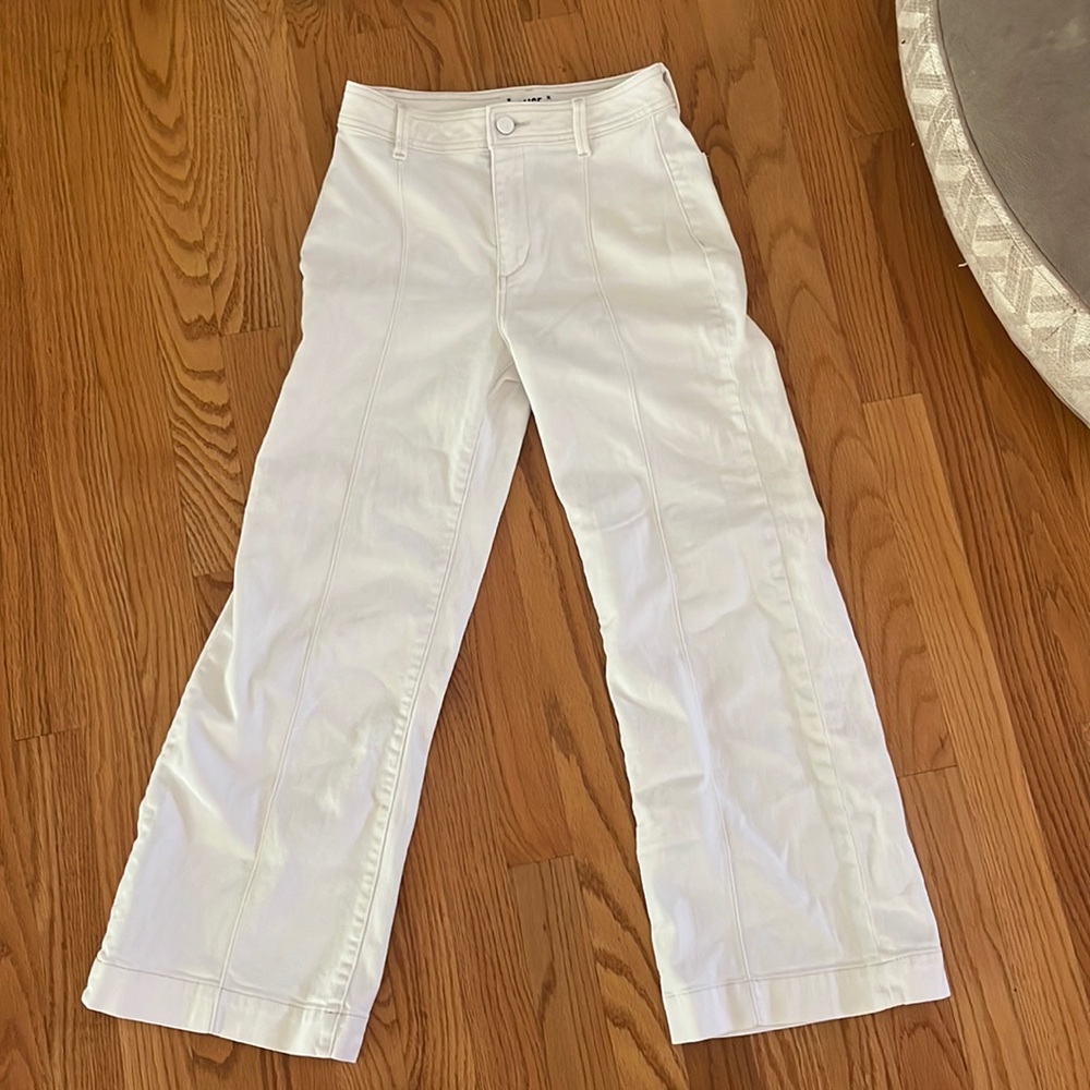 Paige white cropped jeans